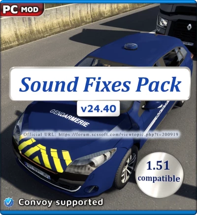 ATS Sound Fixes Pack v24.40 open beta only for 1.51