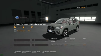 Subaru Forester 2019 Edit v1.0.0.0