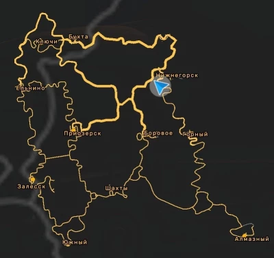 The full version of the map for ETS 2 Truckers 2. 25 years later 1.51