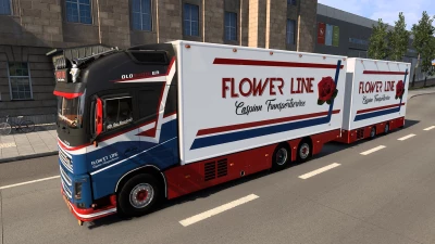 VOLVO FH16 FLOWER LINE + BDF TRAILER v3.0 1.51.X