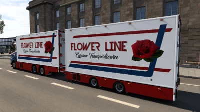 VOLVO FH16 FLOWER LINE + BDF TRAILER v3.0 1.51.X