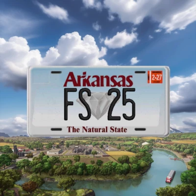 Arkansas License Plate v1.0.0.0