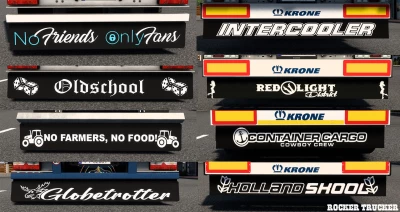 Mudflaps Pack for SCS Trailers v1.0