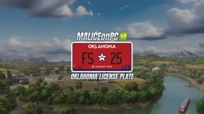 Oklahoma License Plate v1.0.0.0