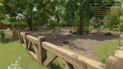 Small Pig Pasture with Wooden Fence AUTOWATER v1.0.0.0