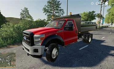 Ford F550 dump truck