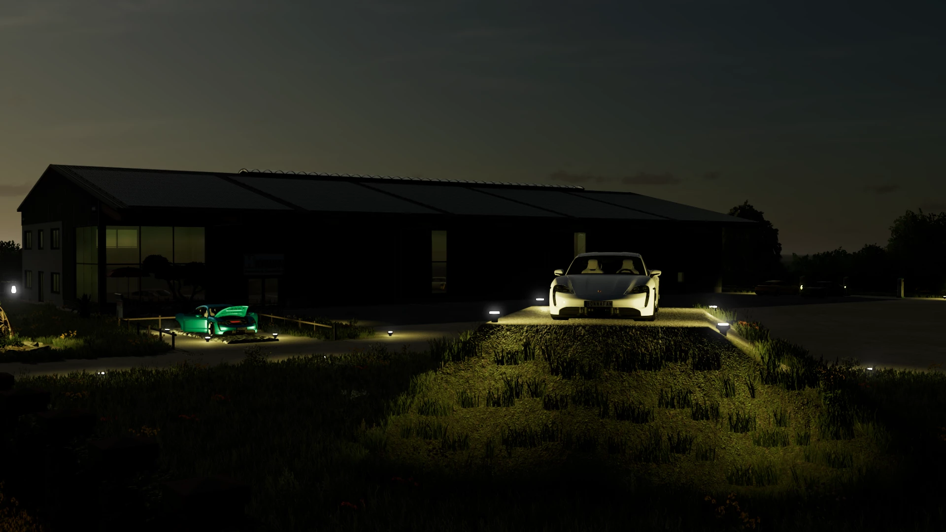 Porsche Dealership (night time)