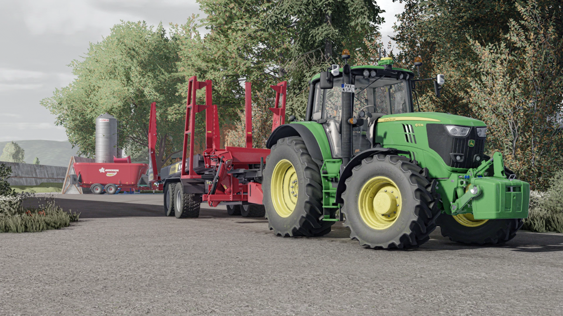 JD with Heavy Equipment on the Farm