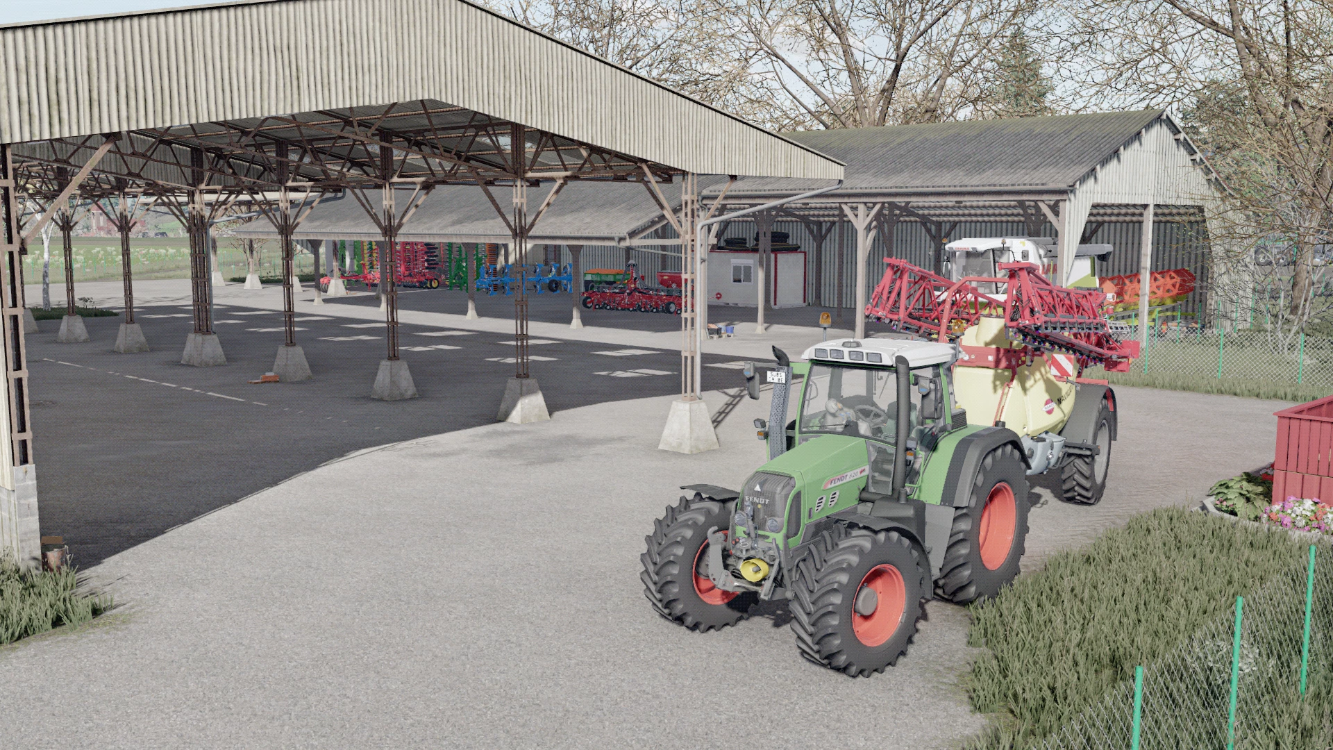 Tractor at the Farm Equipment Storage