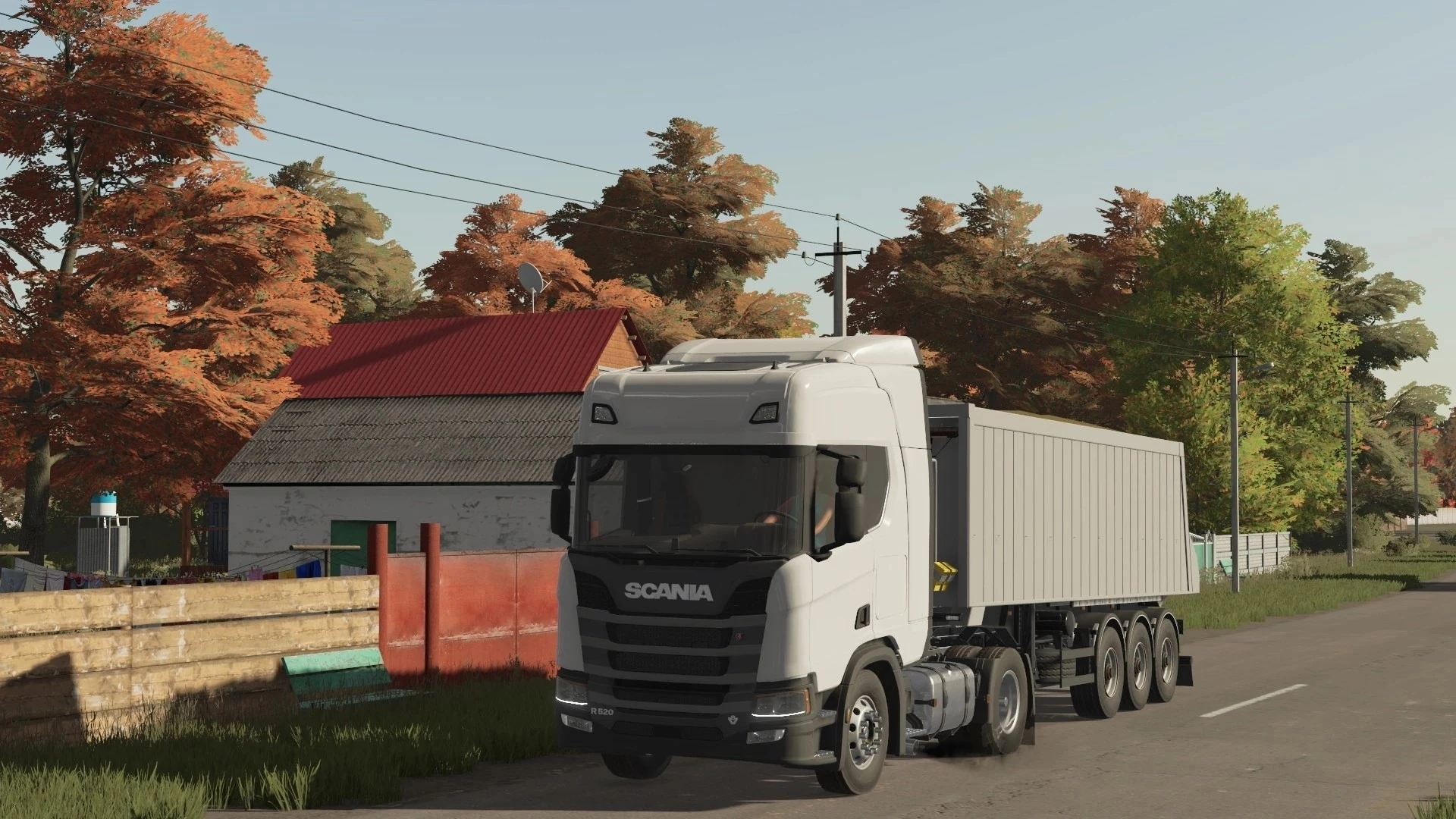 Scania R520 in Autumn Setting