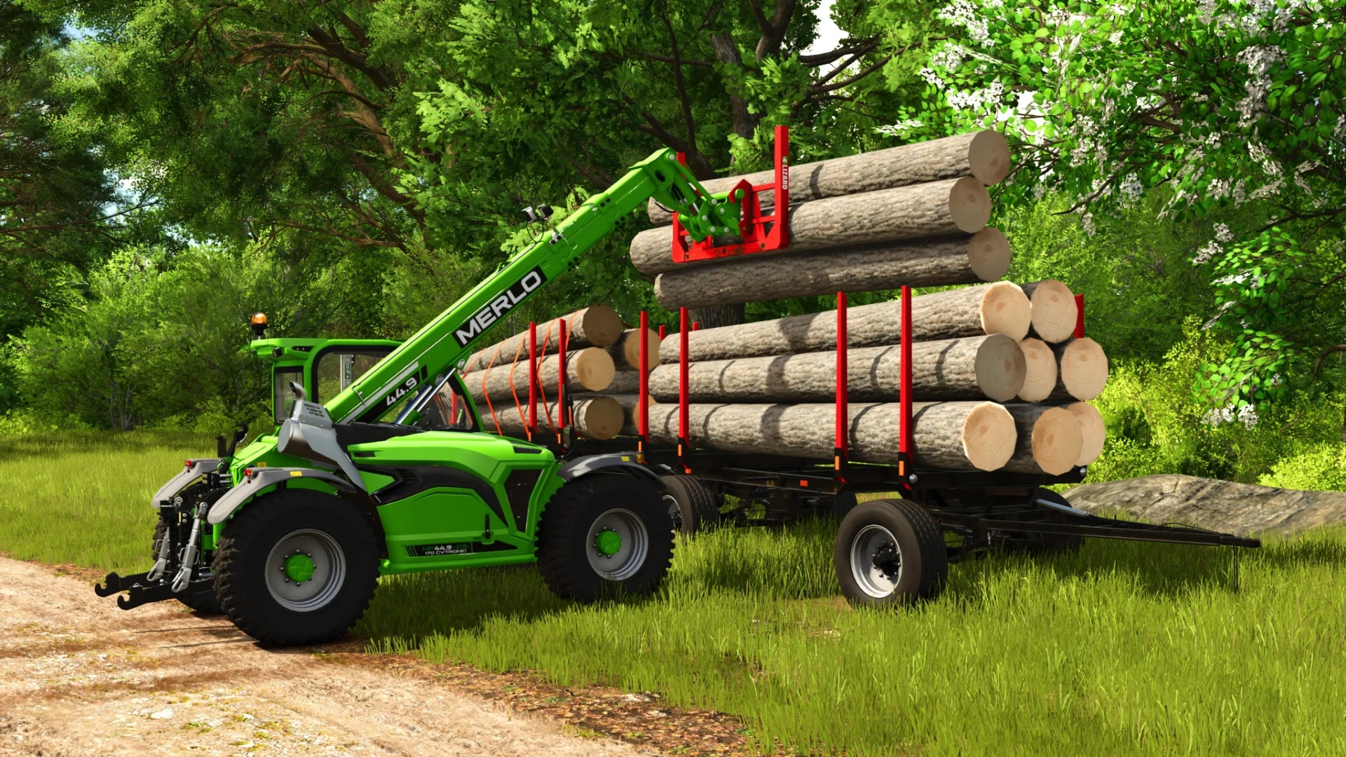 LOADING and TRANSPORTING LOGS...