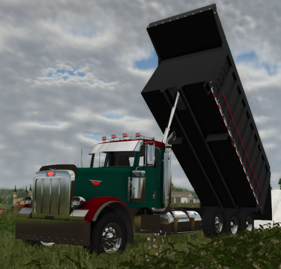 peterbilt 357 dump in process for fs25